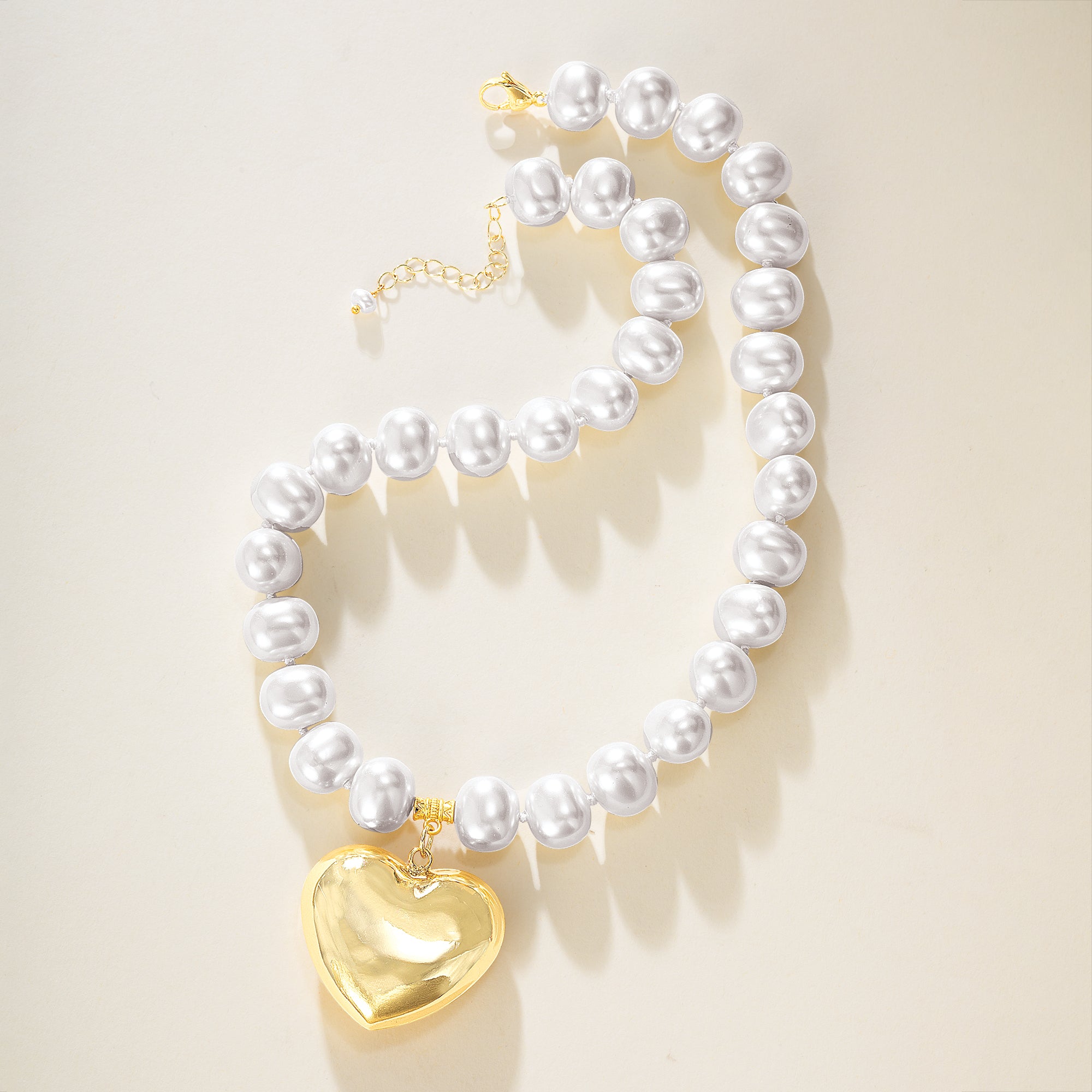 Heart's Desire Ivory Mother Of Pearl Necklace
