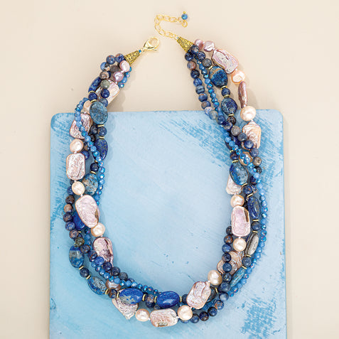 blue dress necklace Peek-A-Blue harlem nights theme Azazie Maksim Color:Mustard quality Swarovski metal and
