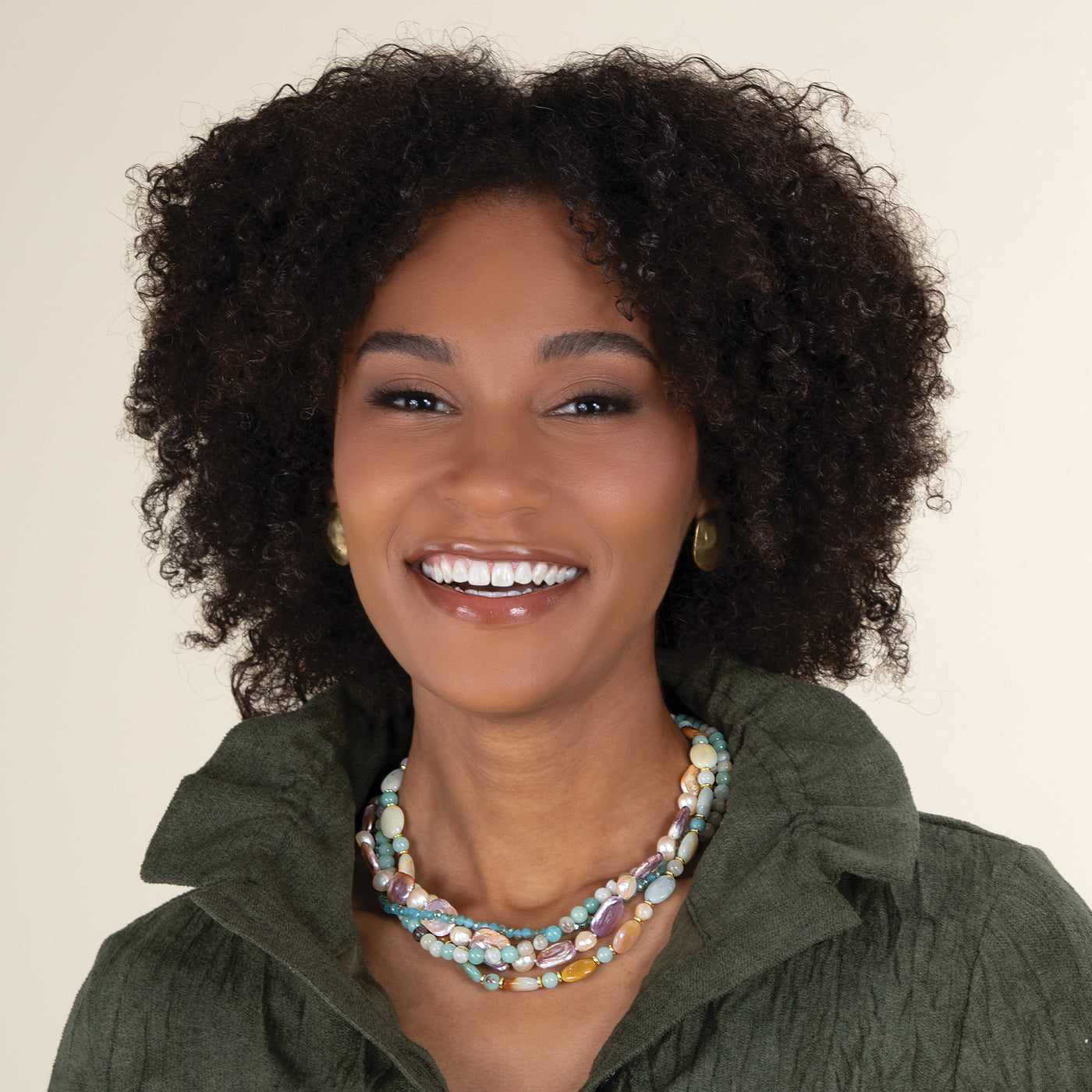 Statement Maker Multistrand Gemstone & Pearl Necklace