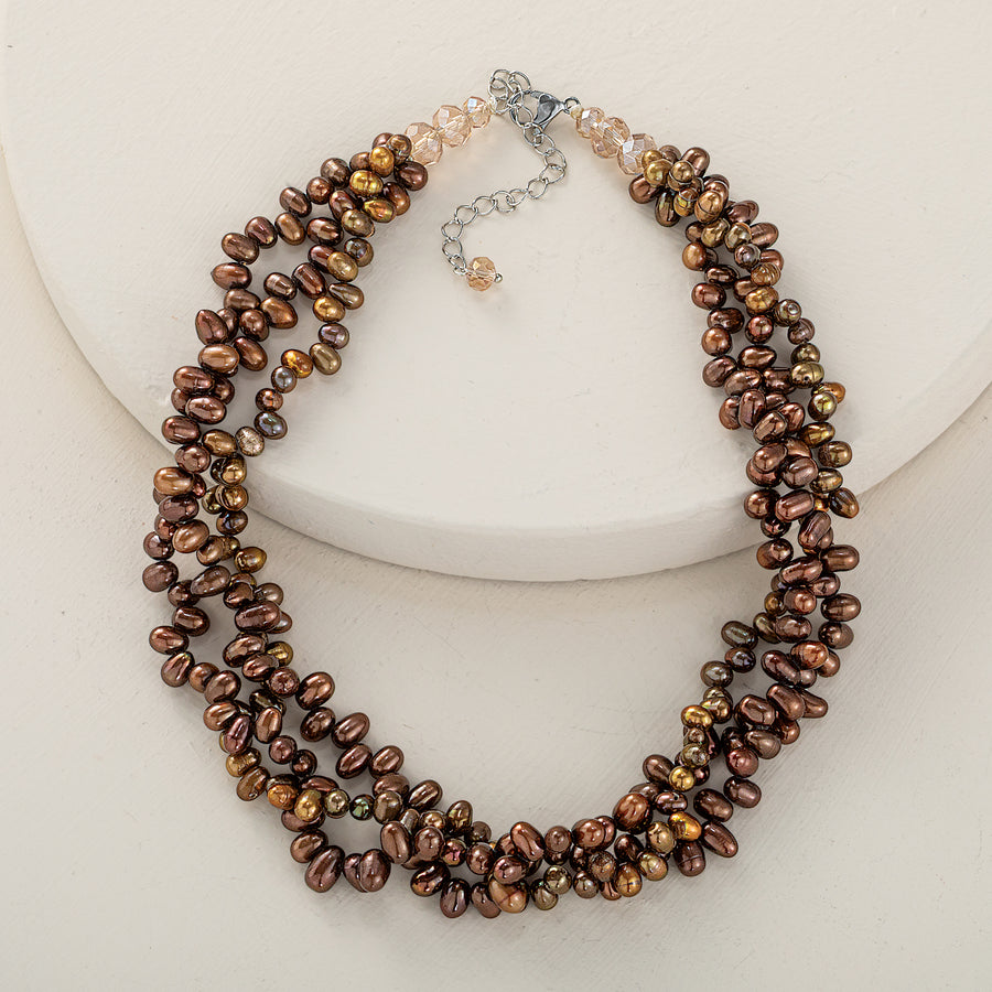 Firecracker Pearl Statement Necklace