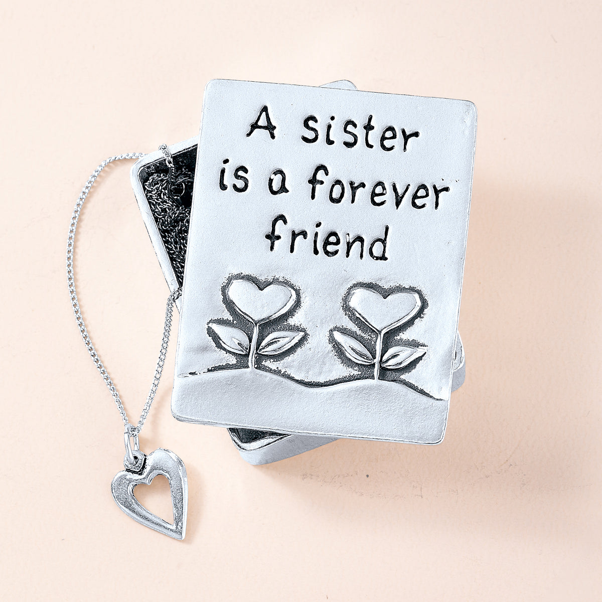 A Sister is a Forever Friend Pewter Wish Box (Preorder)