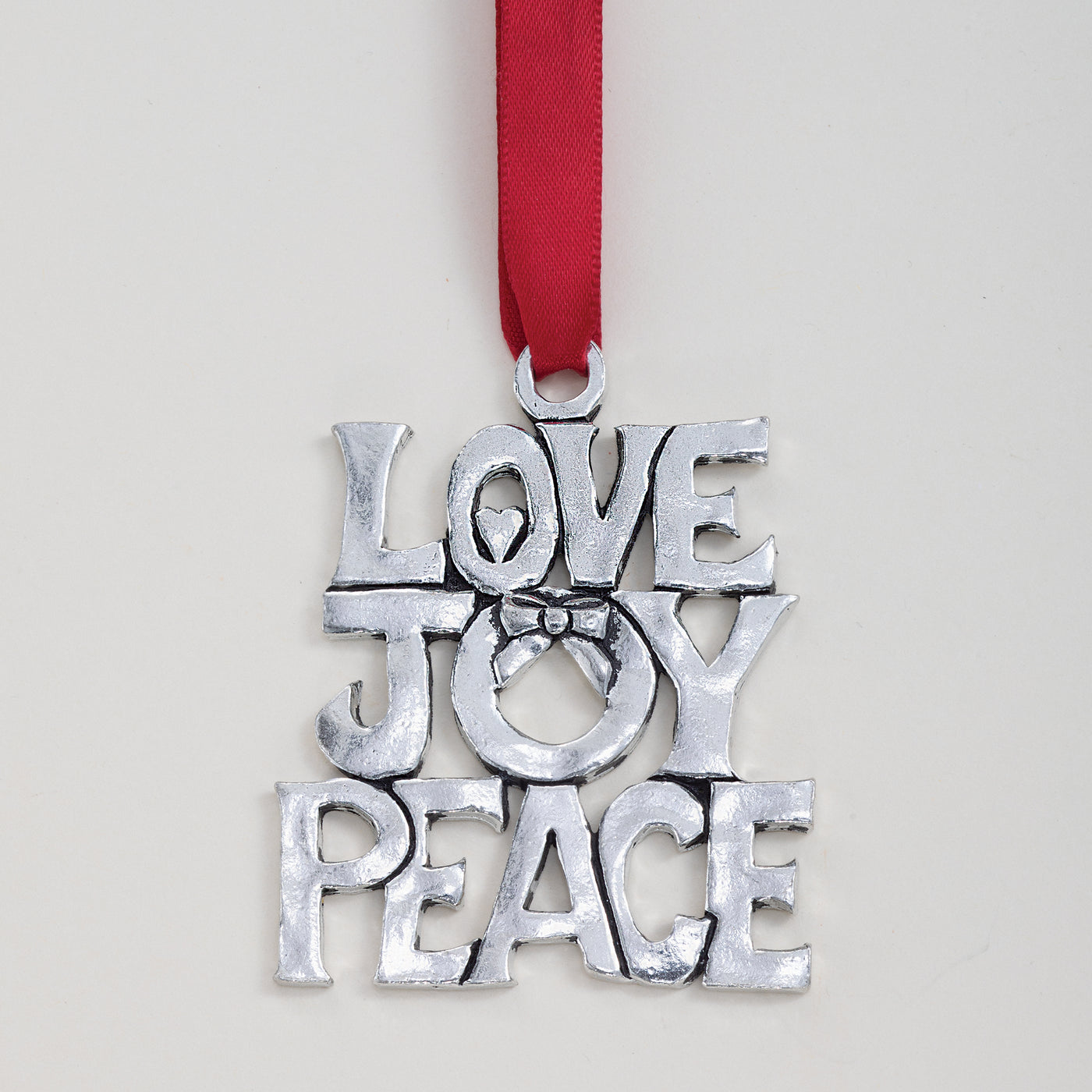 Love Joy Peace Pewter Ornament