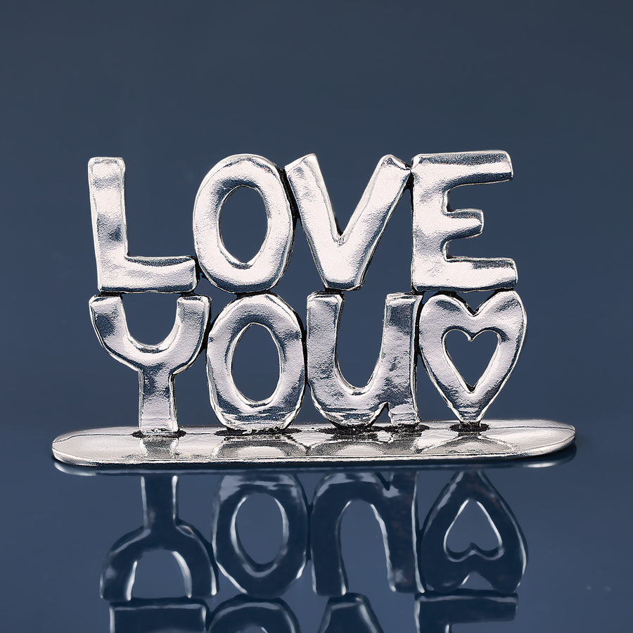 Love You Pewter Plaque