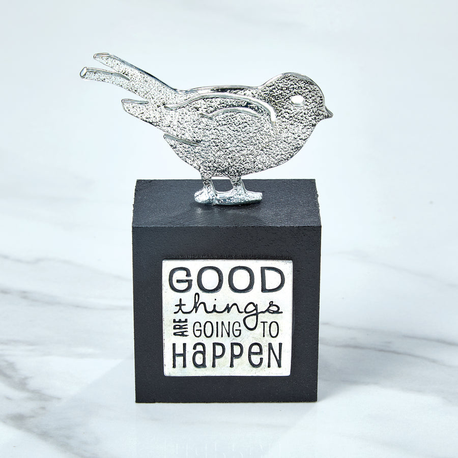 Good Things Happen Hand Cast Pewter Figurine