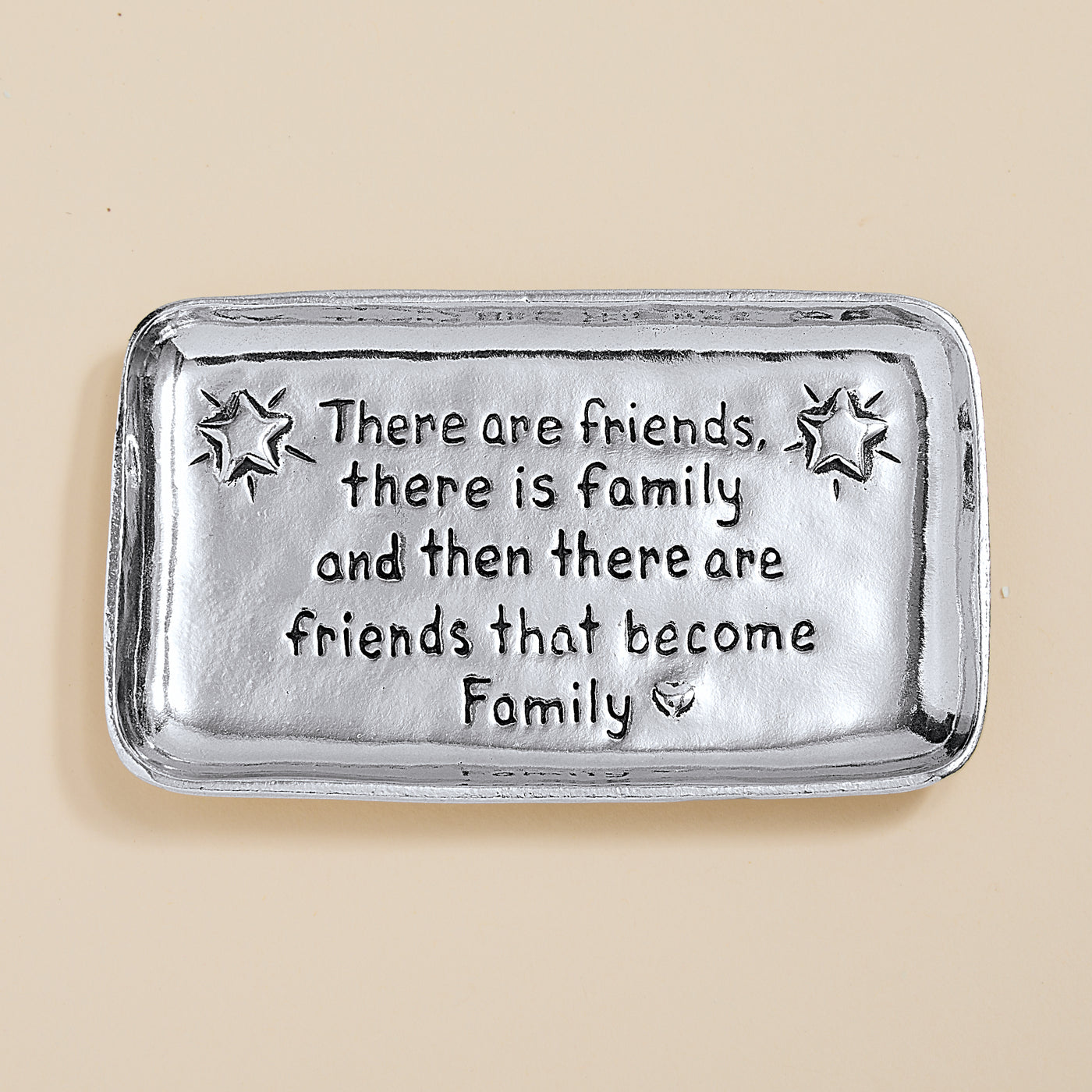 Friends That Are Family Pewter Trinket Dish