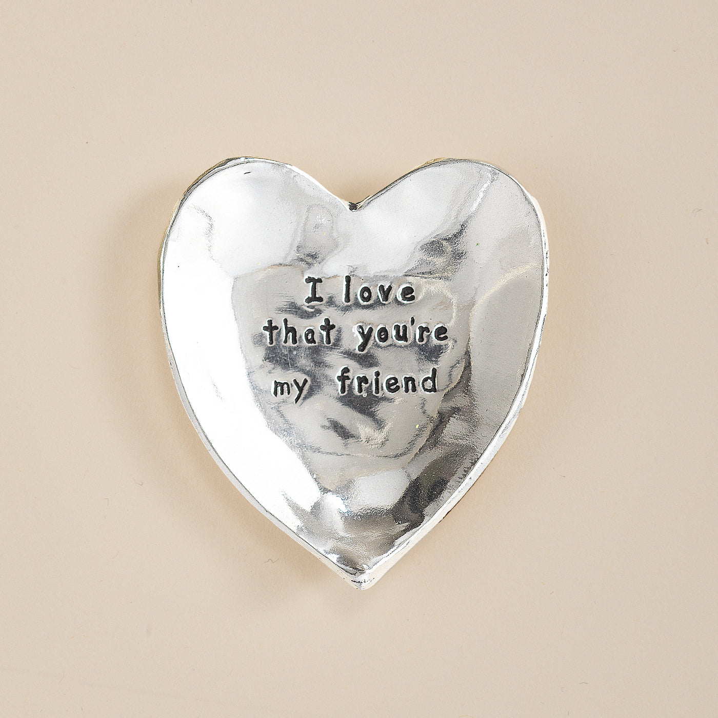 I Love That You're My Friend Pewter Trinket Dish (Preorder)