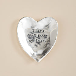 You Make My Heart Smile Pewter Trinket Dish (Preorder) | Uno Alla