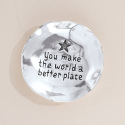 You Make My Heart Smile Pewter Trinket Dish (Preorder) | Uno Alla