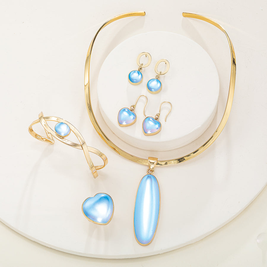 The Glow Within Luminite Heart Earrings