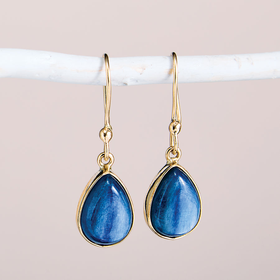 Kyanite Teardrop Earrings