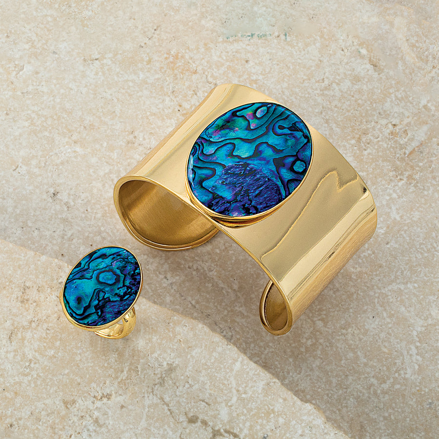 Blue Abalone Ocean Depths Ring (Preorder)