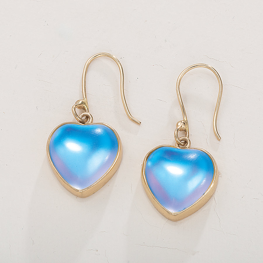 The Glow Within Luminite Heart Earrings