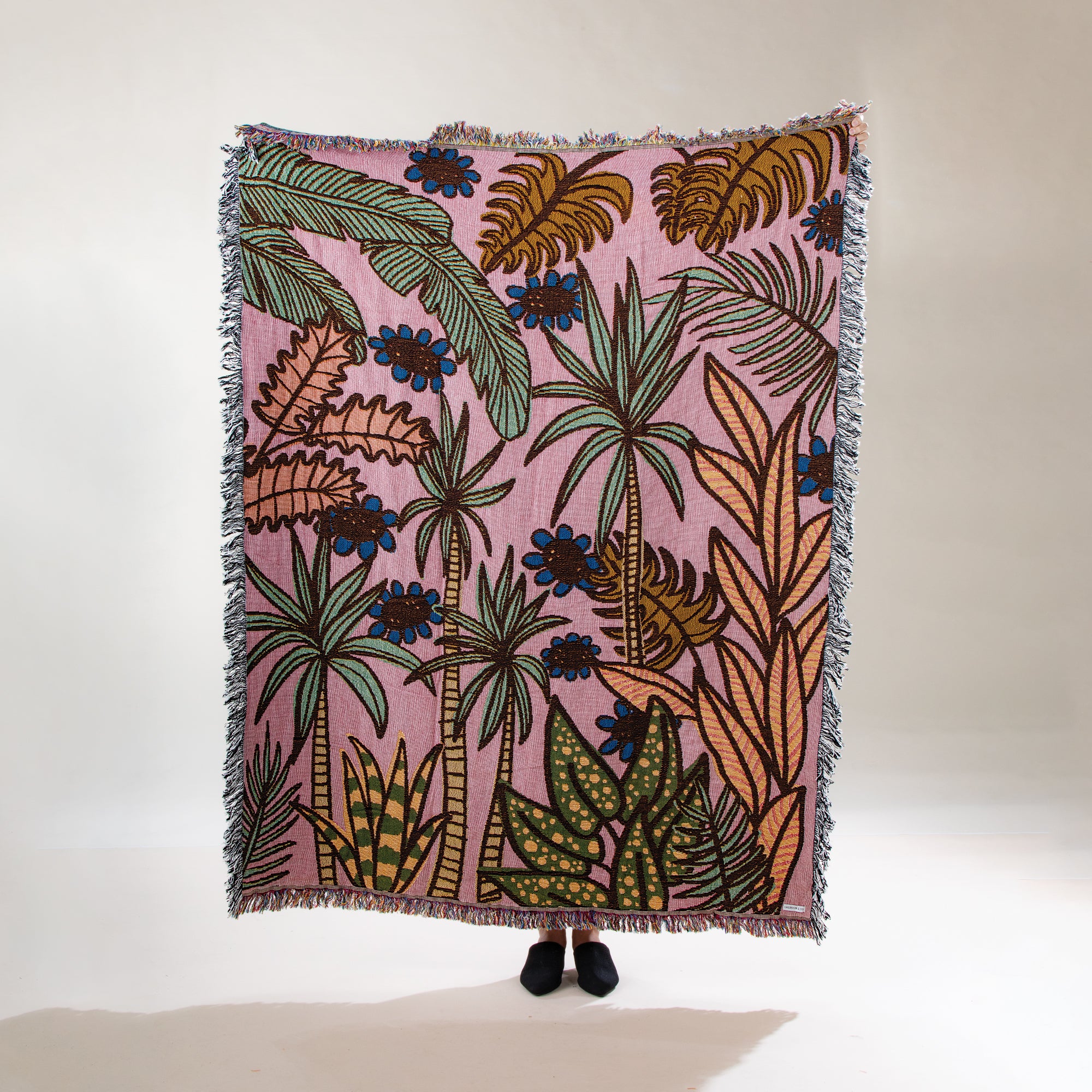 Palm Tree Dreams Tapestry Throw Blanket