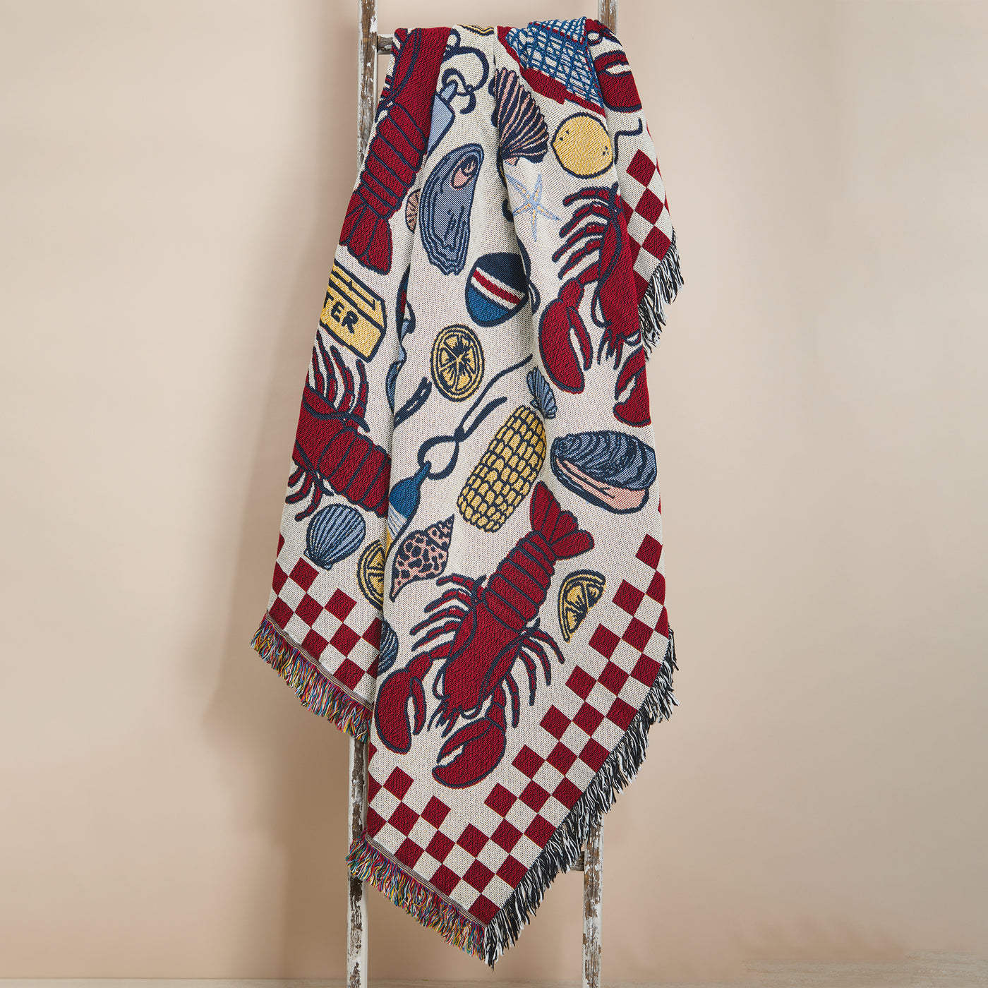 Lobster Bake Tapestry Throw Blanket