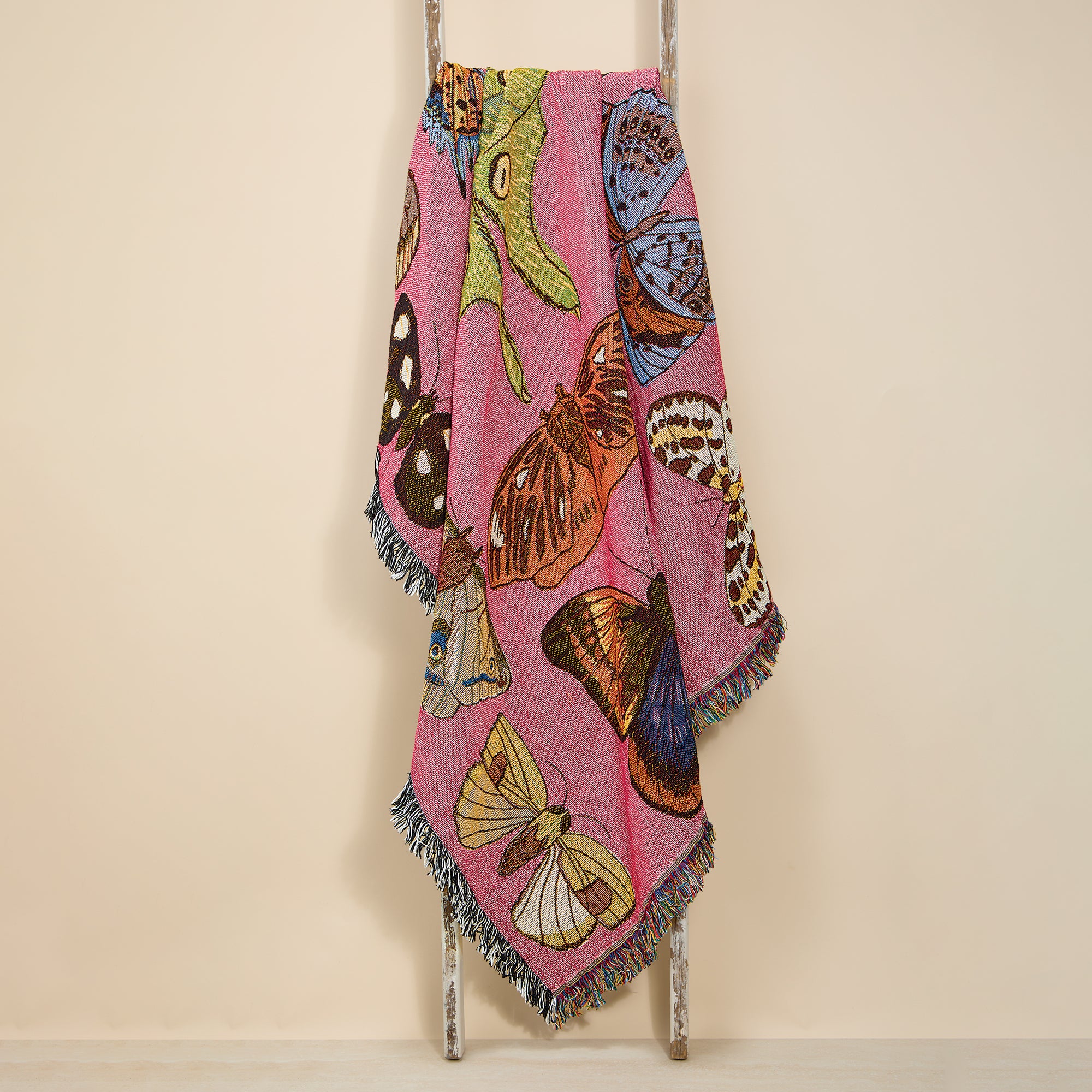 Butterfly Flutterby Tapestry Throw Blanket