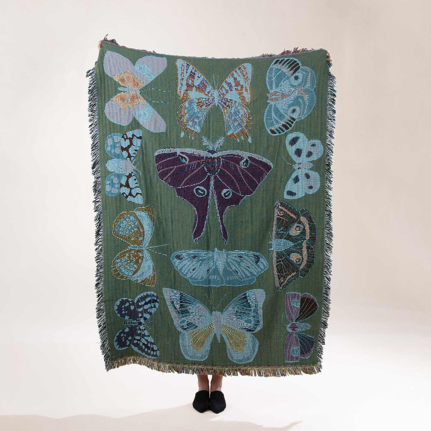 Butterfly Flutterby Tapestry Throw Blanket