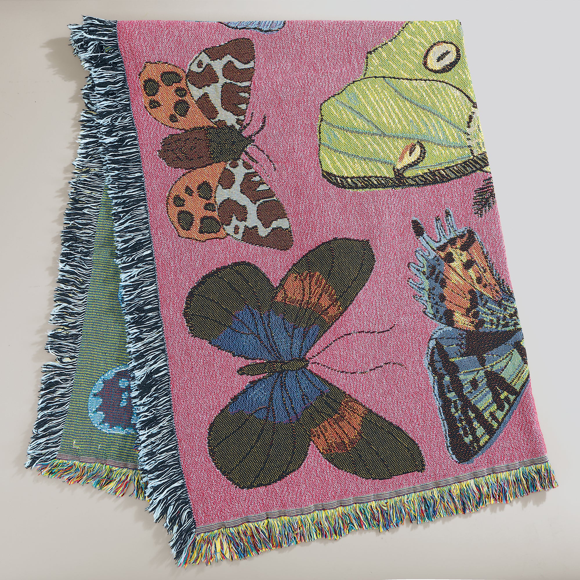 Butterfly Flutterby Tapestry Throw Blanket