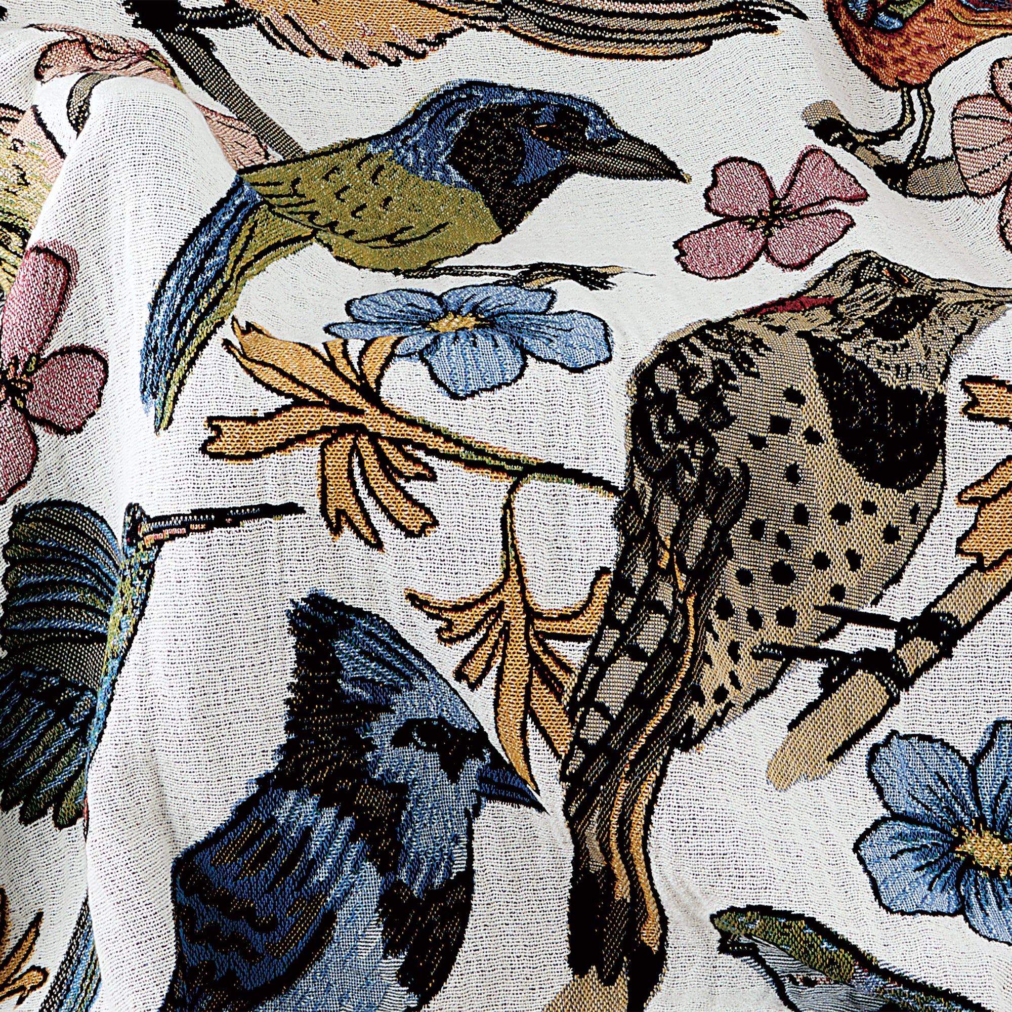 Fancy Flock Tapestry Throw Blanket