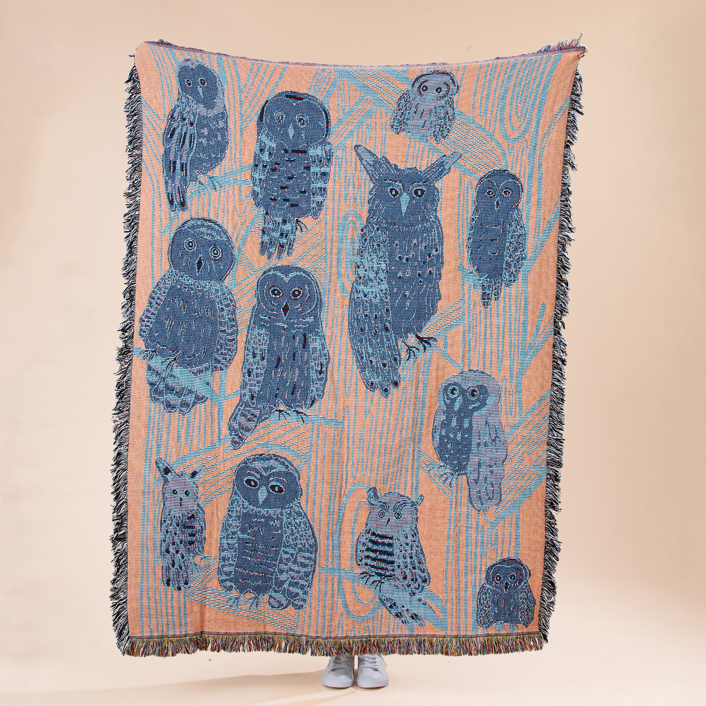 What a Hoot Tapestry Throw Blanket