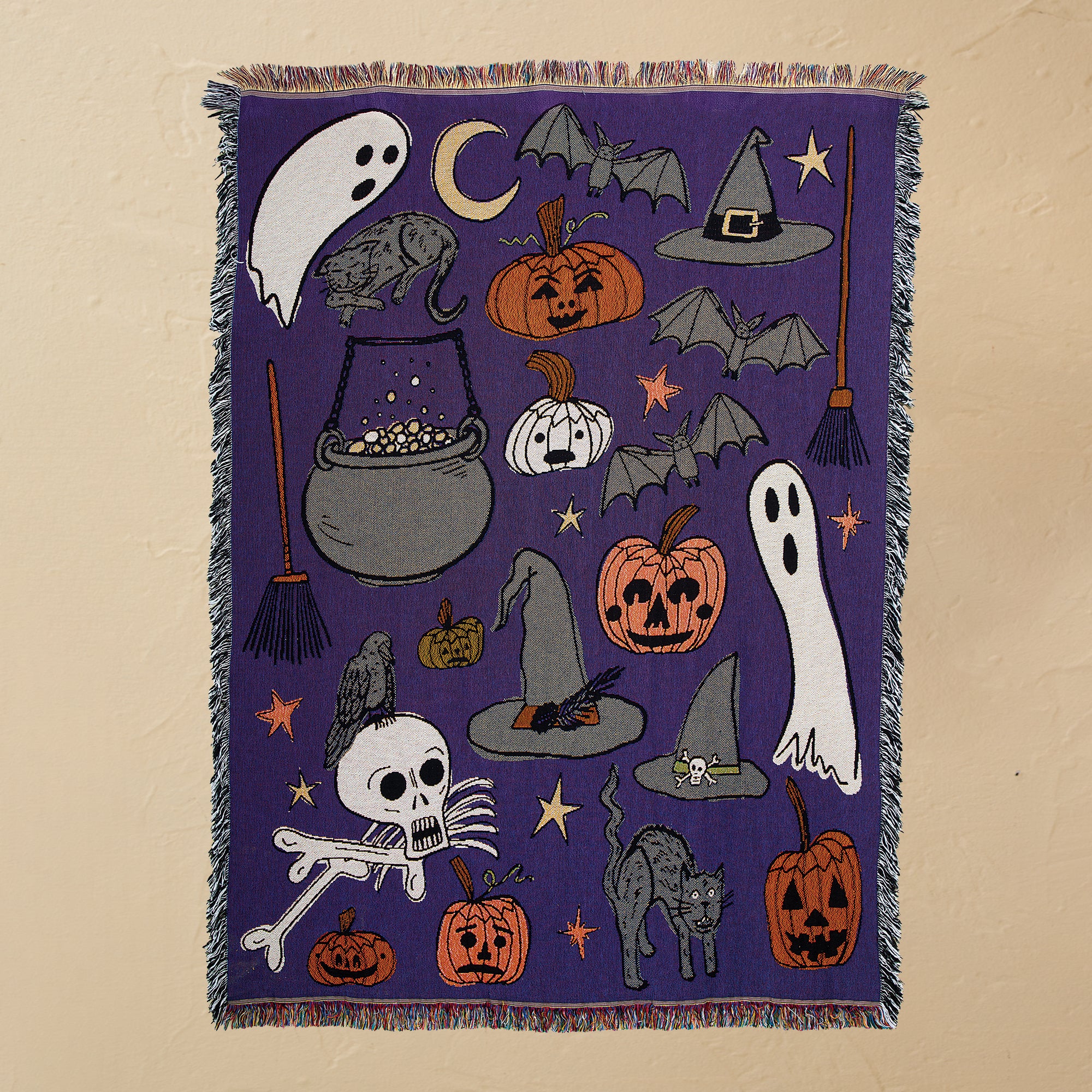 Spooky Snuggles Halloween Tapestry Throw Blanket (Preorder)
