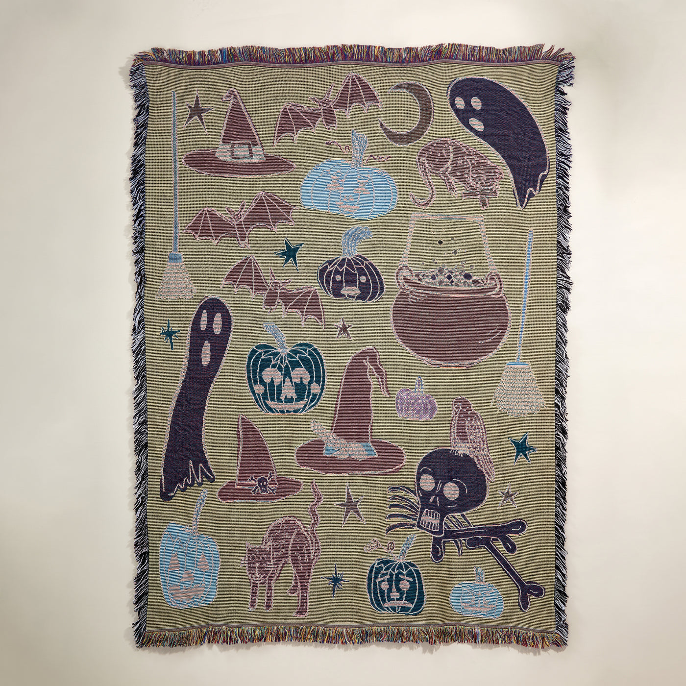 Spooky Snuggles Halloween Tapestry Throw Blanket (Preorder)