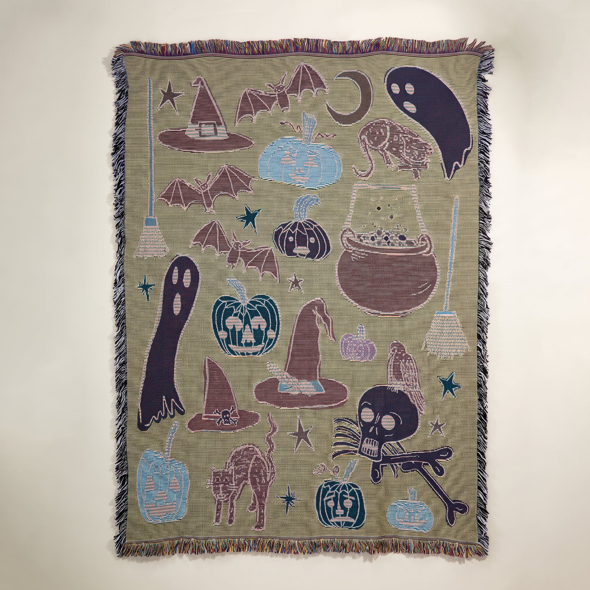 Spooky Snuggles Halloween Tapestry Throw Blanket (Preorder)