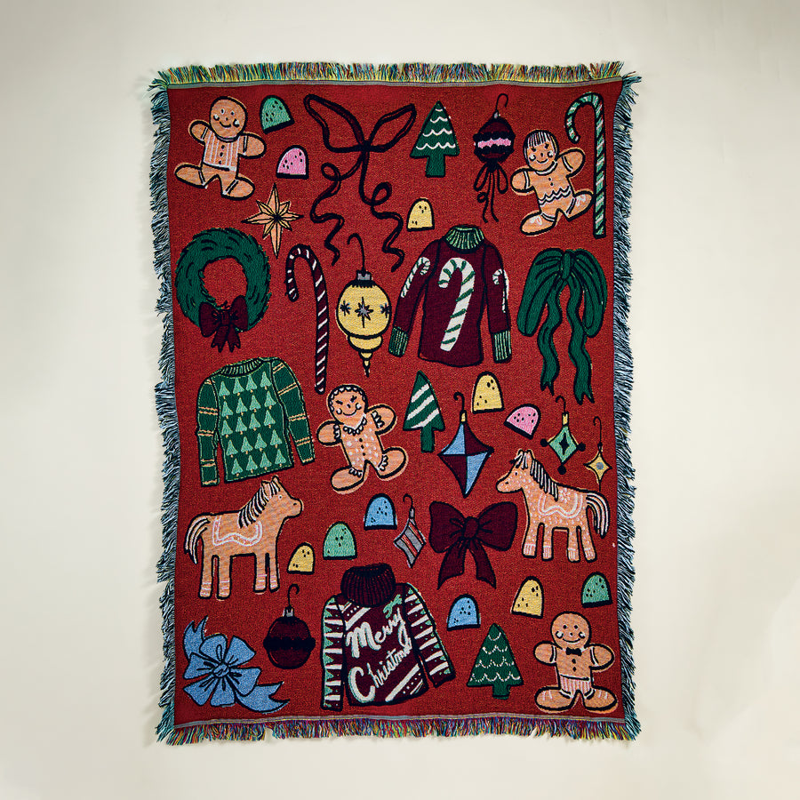 All I Want for Christmas Tapestry Throw Blanket (Preorder)