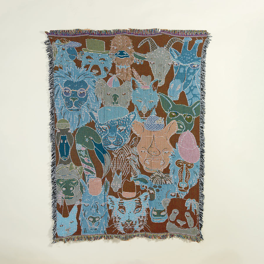 Whimsical Wild Things Tapestry Throw Blanket (Preorder)