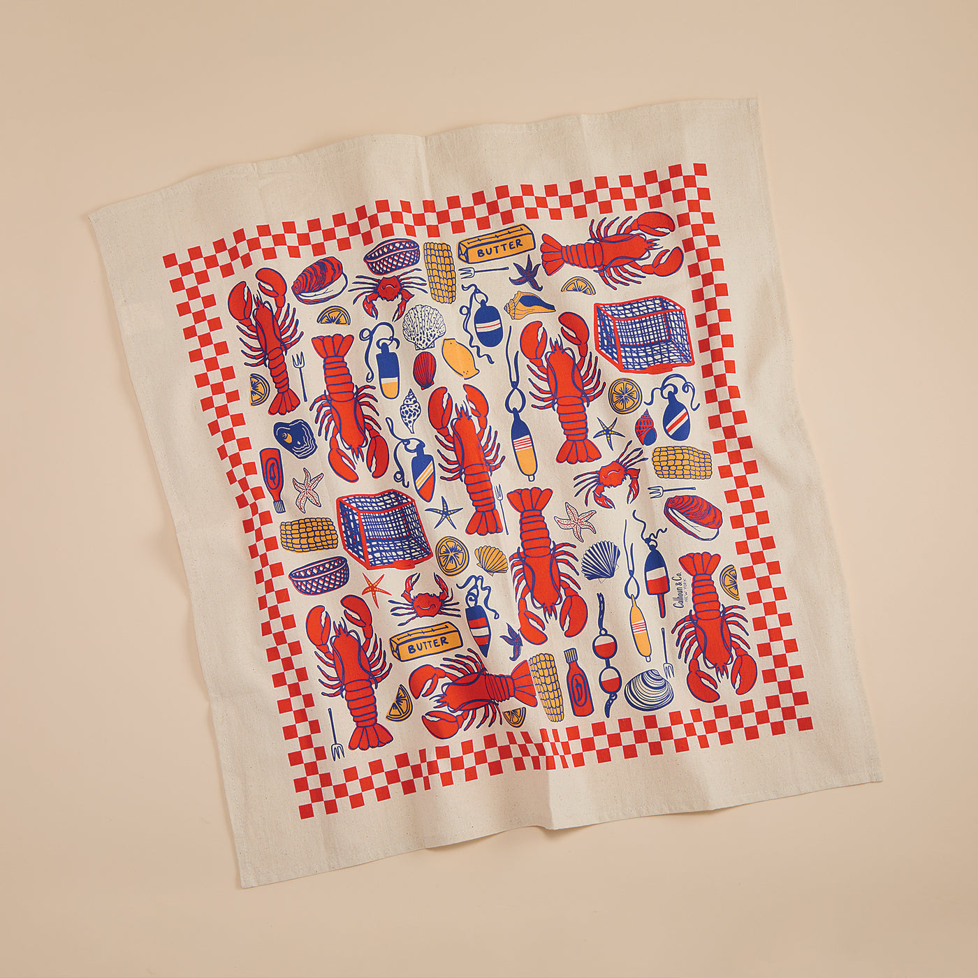 Lobster Bake Tea Towel