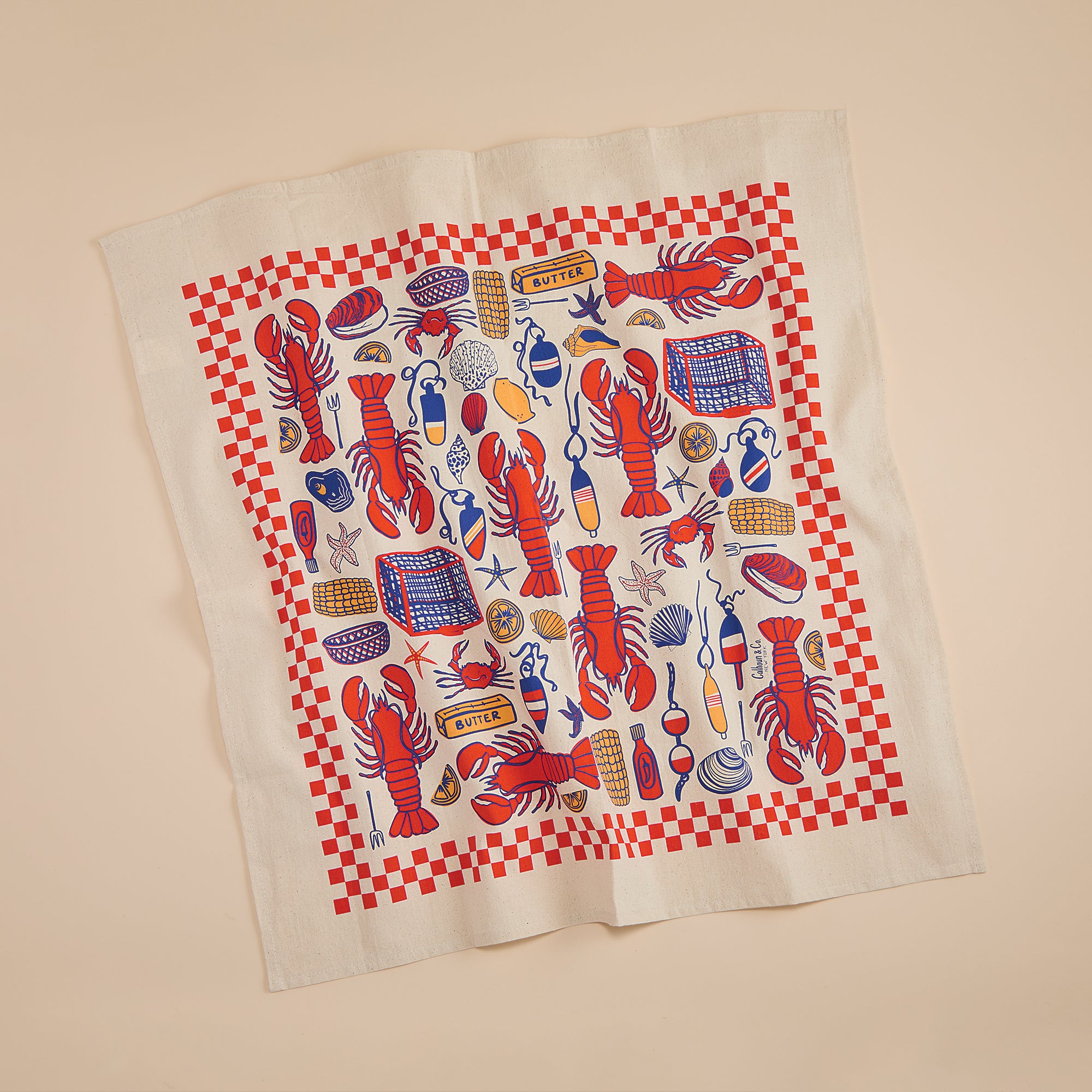 Lobster Bake Tea Towel