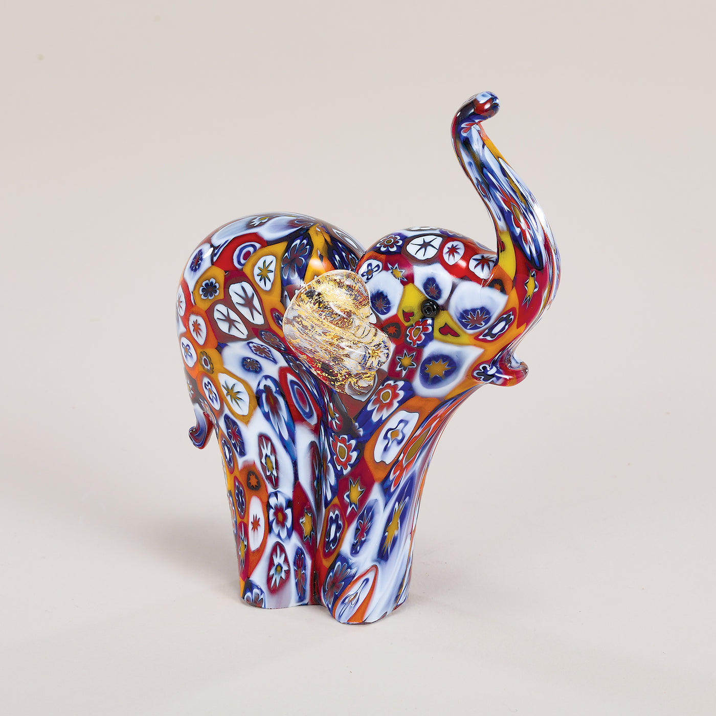 Millefiori Murano Glass Elephant Figurine (Preorder)