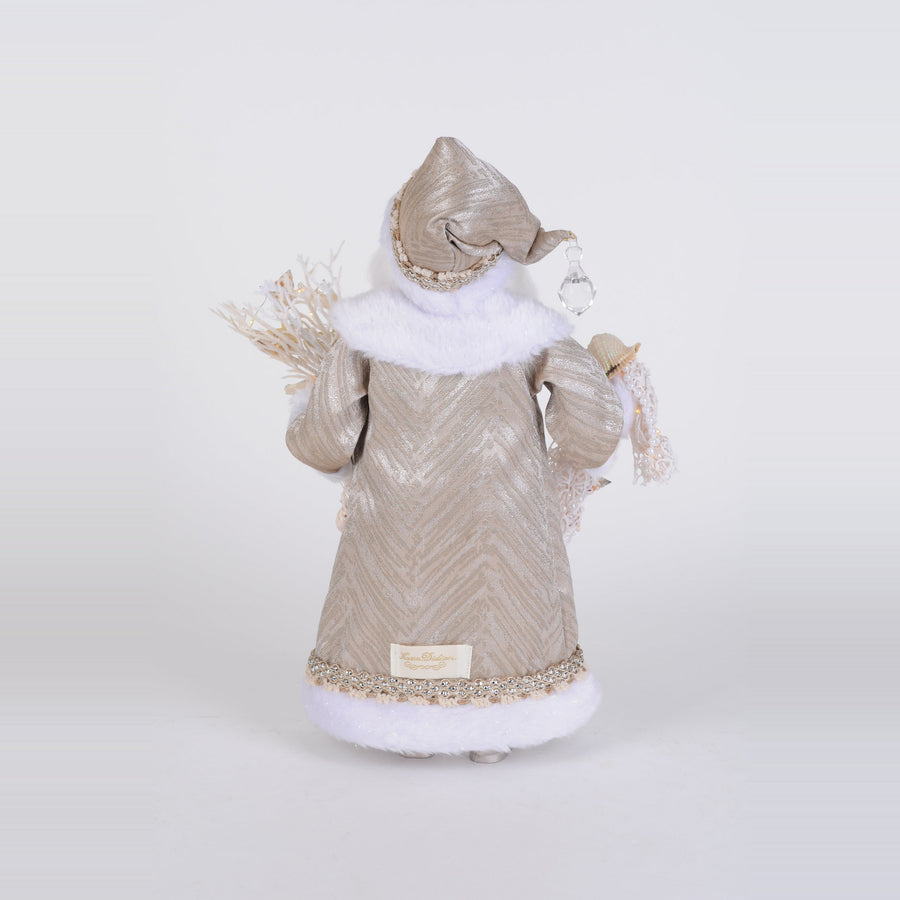 Lighted Sandstone Coastal Santa