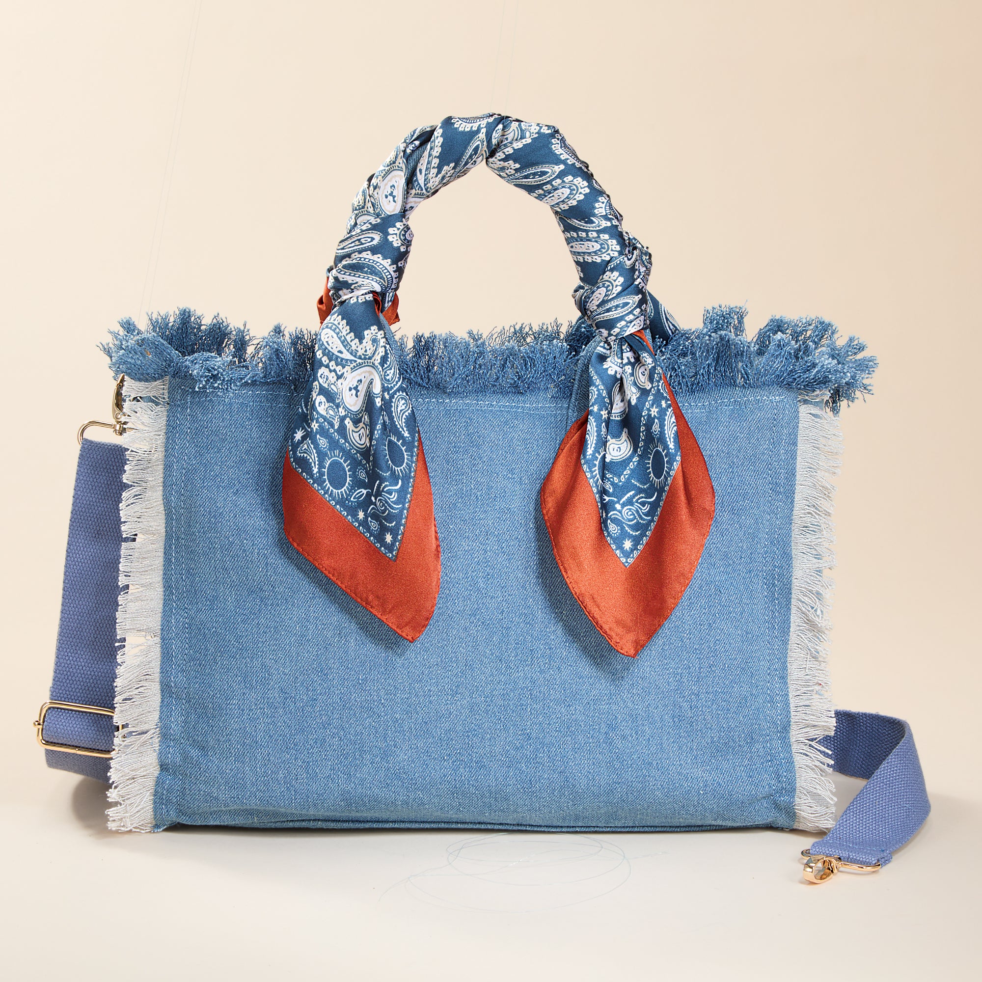 Darling Denim Bandana Tote (Preorder)