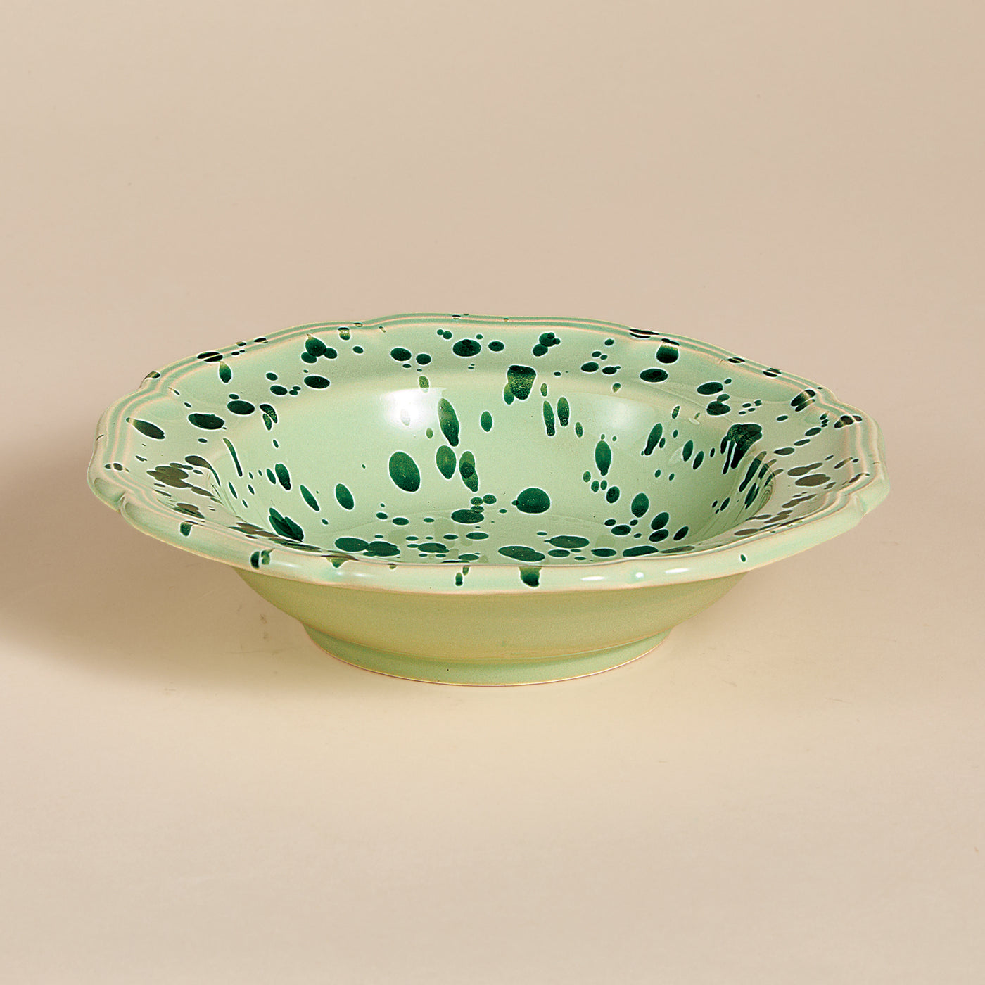 Italian Ceramic Green Splatter Small Bowl (Preorder)