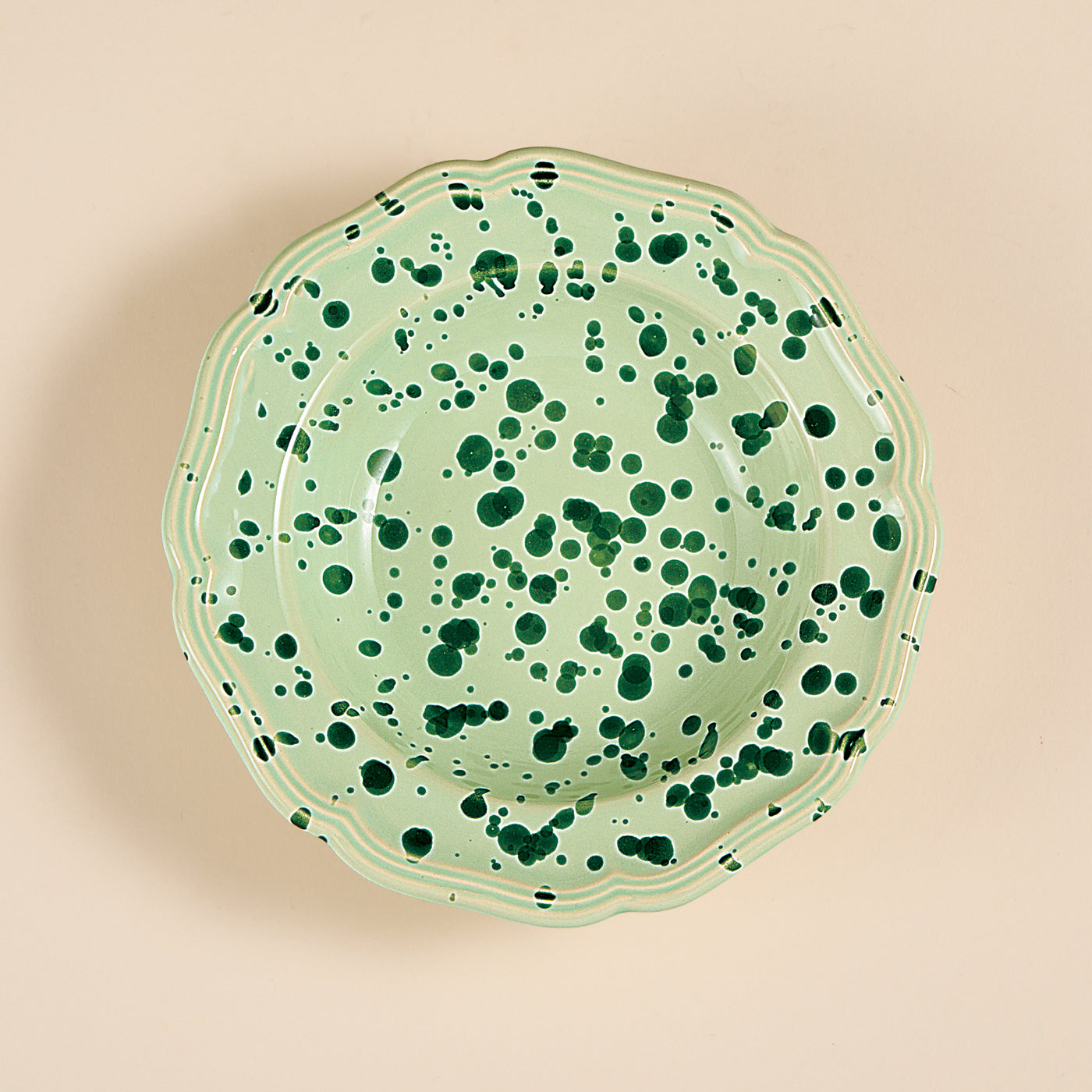Italian Ceramic Green Splatter Small Bowl (Preorder)