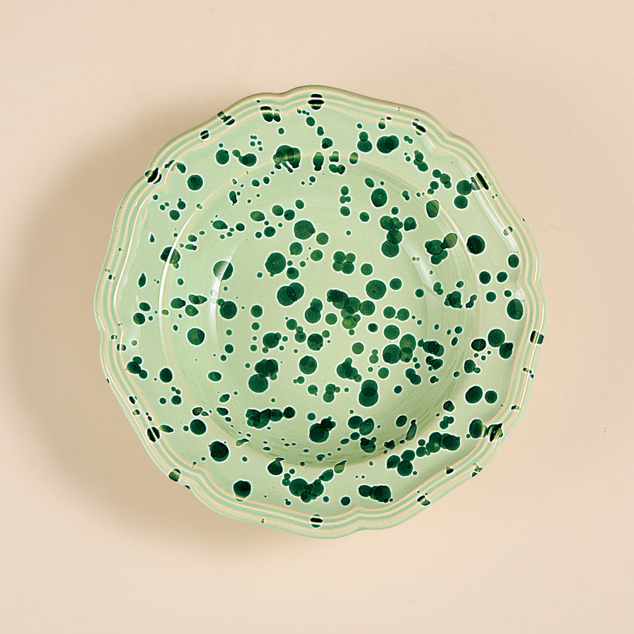 Italian Ceramic Green Splatter Small Bowl (Preorder)