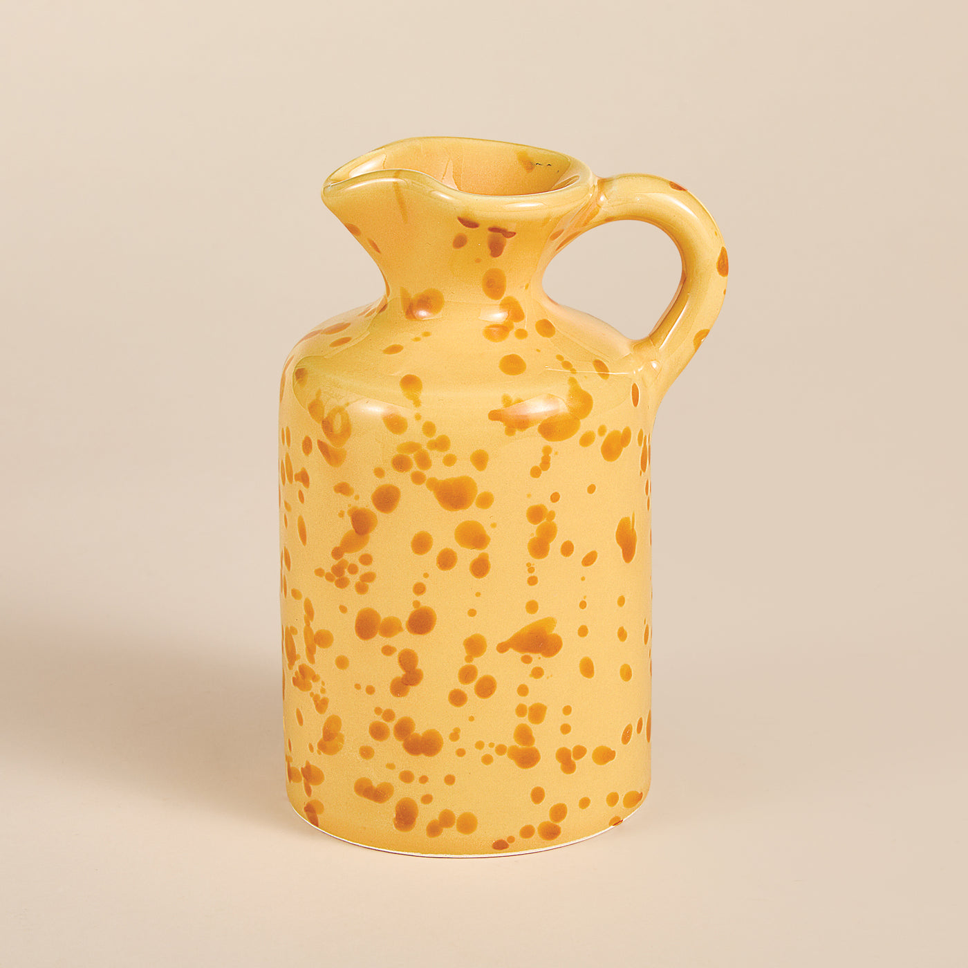 Italian Ceramic Orange Splatter Oil Cruet (Preorder)