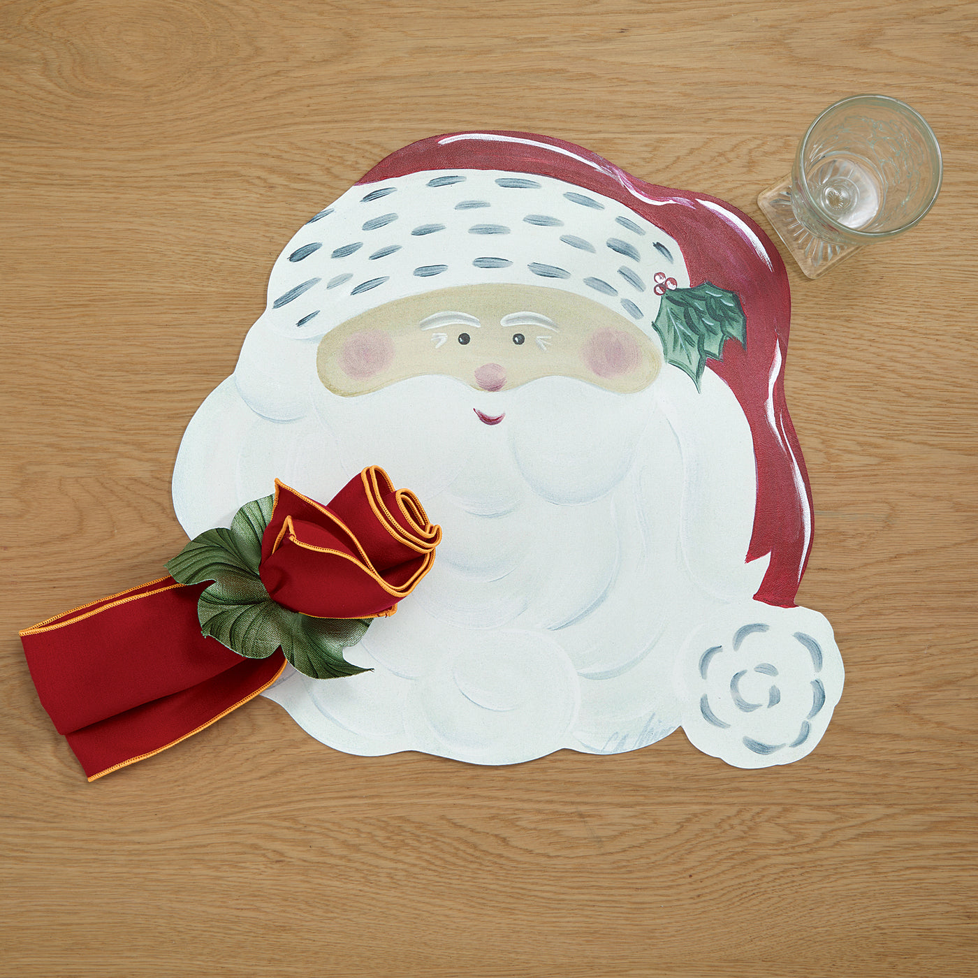 Smiling Santa Placemats Set of 2