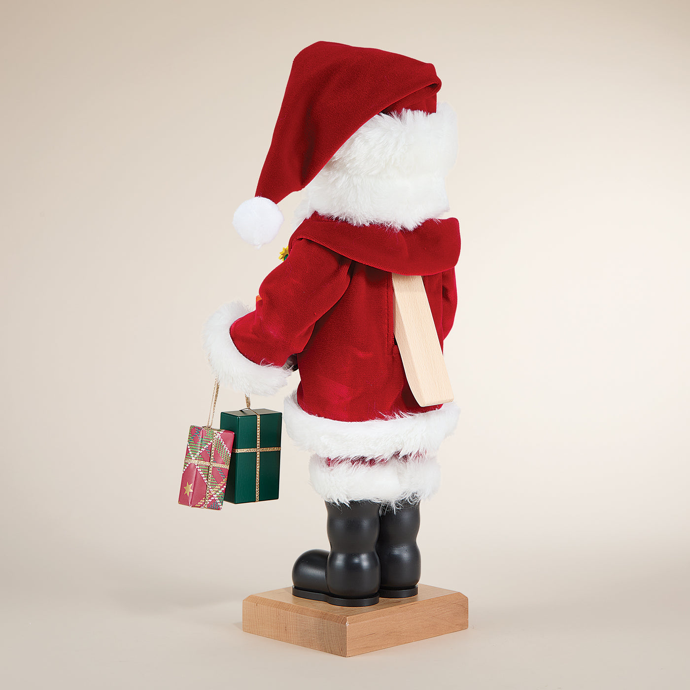 Wooden Nutcracker Santa with Gifts (Preorder)