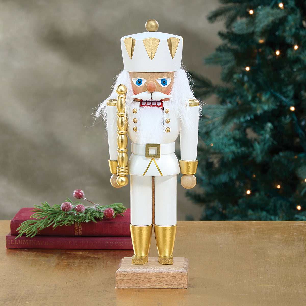 German Wooden Decorative Nutcracker King (Preorder)