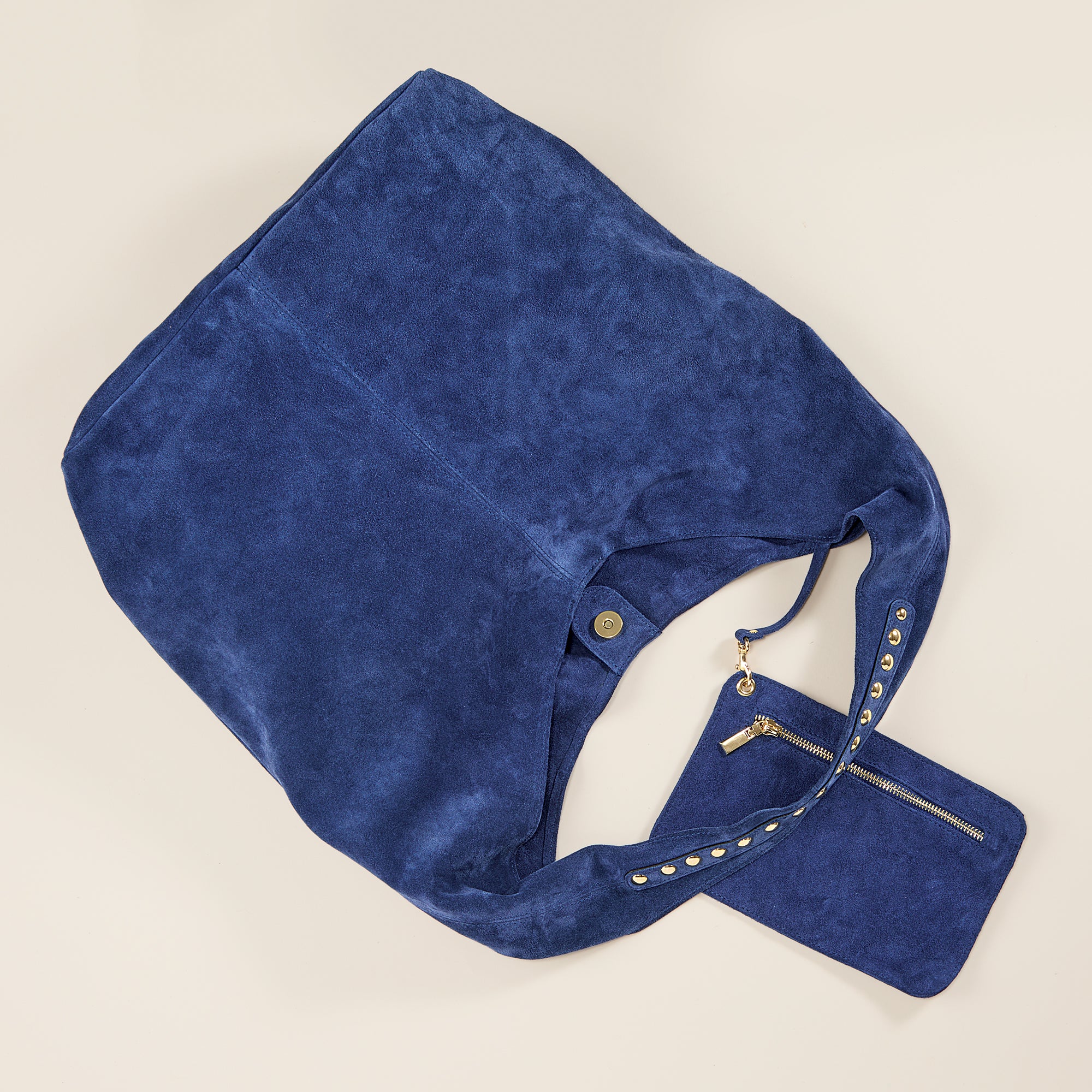 Savona Italian Suede Hobo Bag