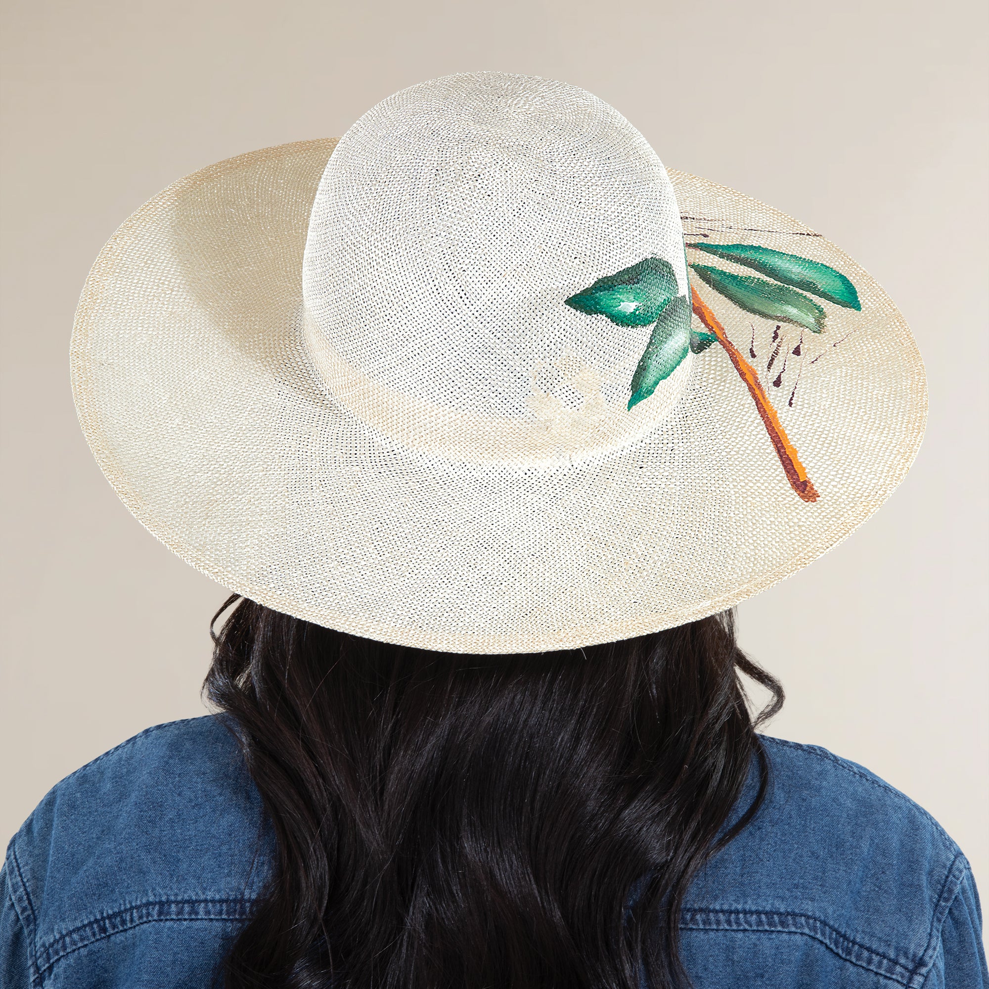 Stefania Hand-Painted Italian Straw Sun Hat