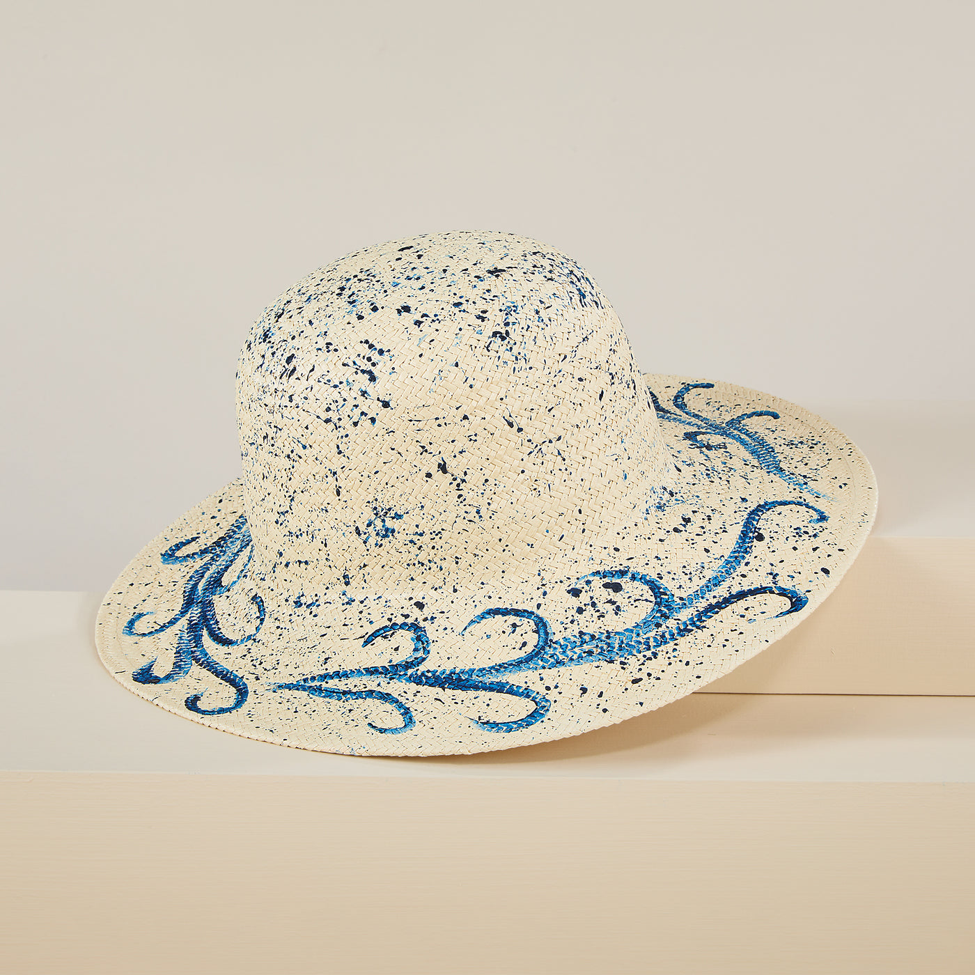 Leontina Hand-Painted Italian Straw Sun Hat (Preorder)