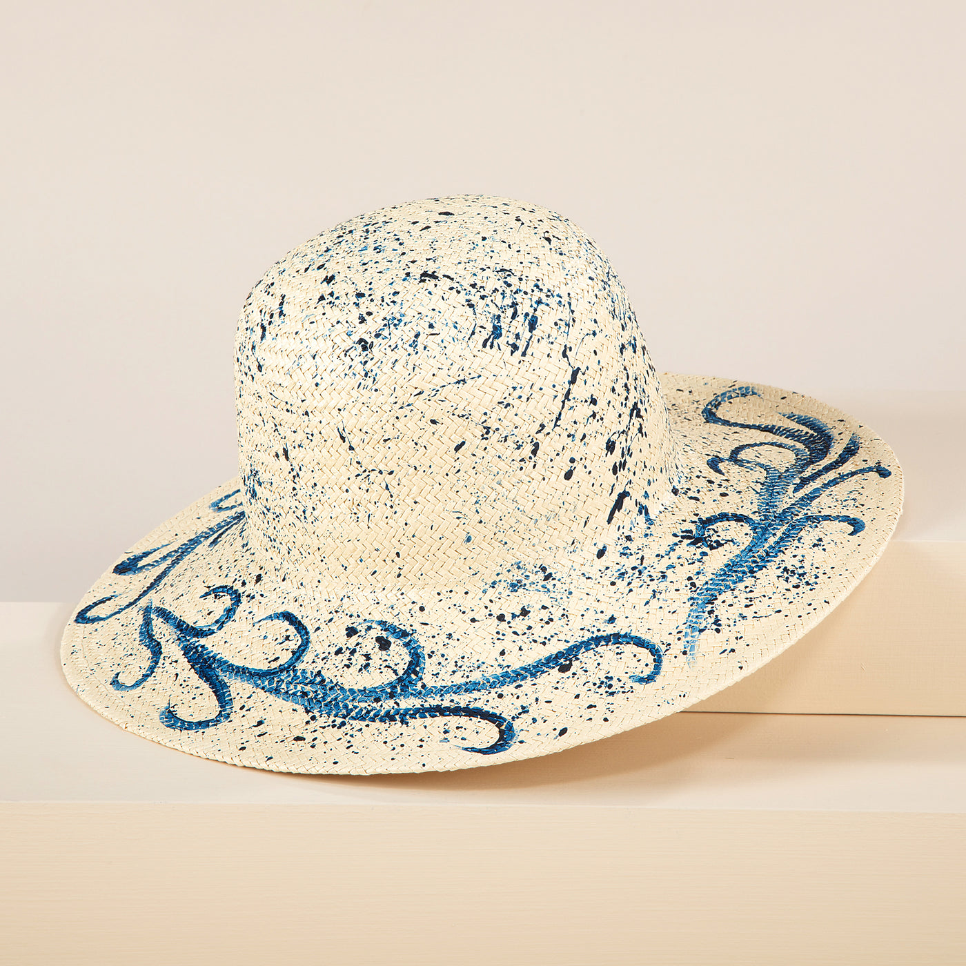Leontina Hand-Painted Italian Straw Sun Hat (Preorder)