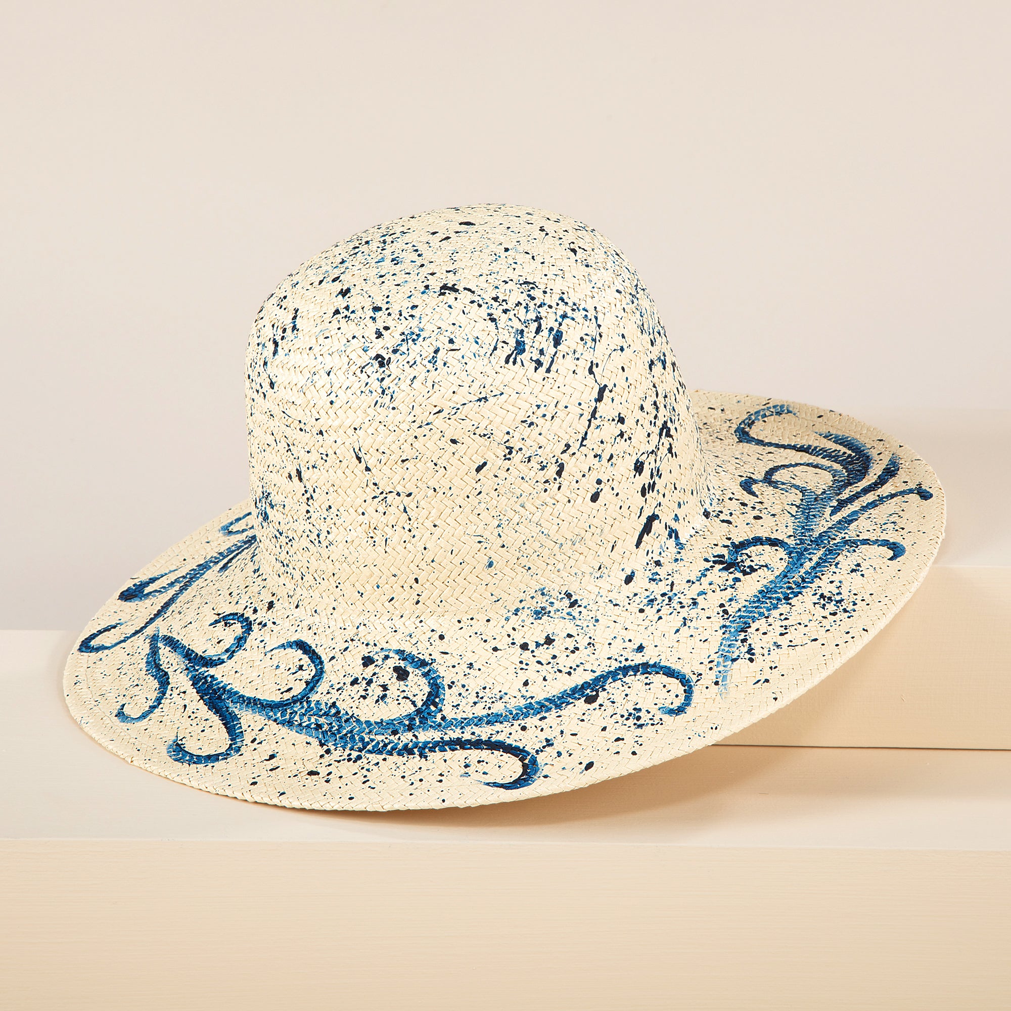 Leontina Hand-Painted Italian Straw Sun Hat (Preorder)