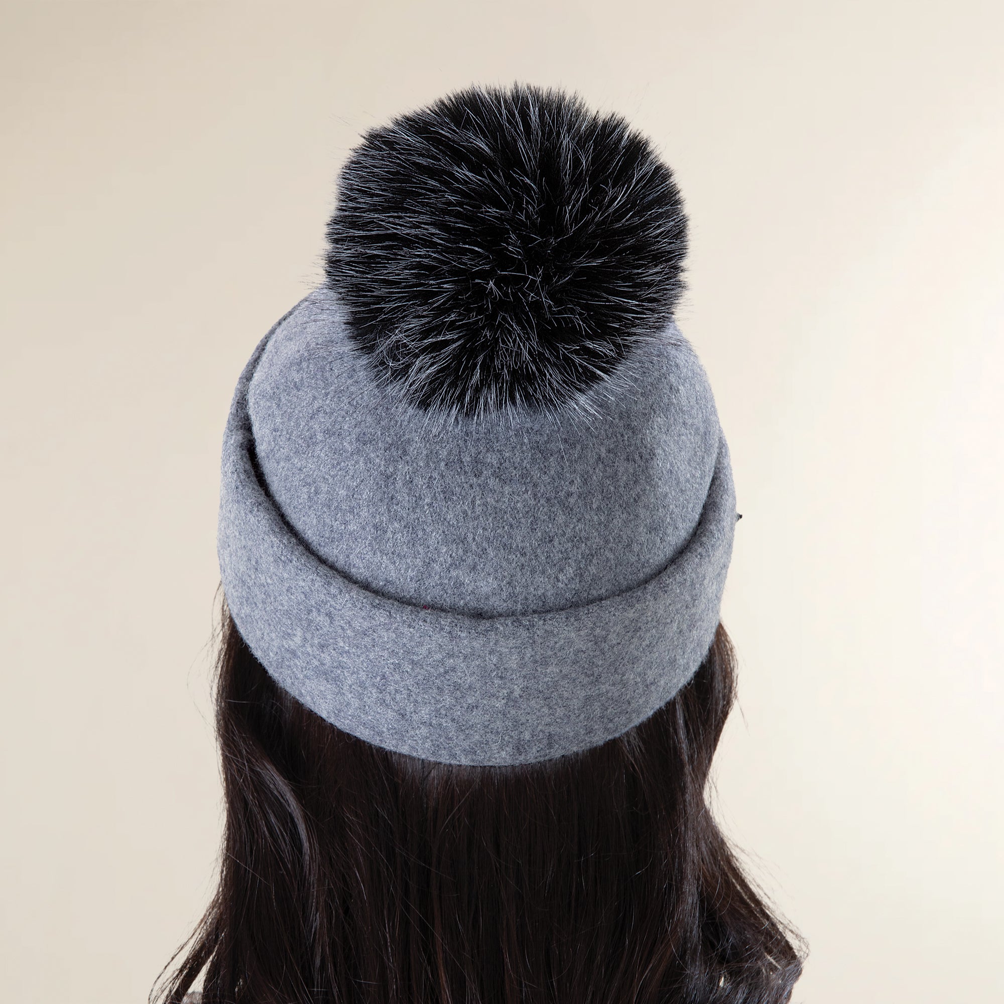 Mia Grey Italian Wool Cap
