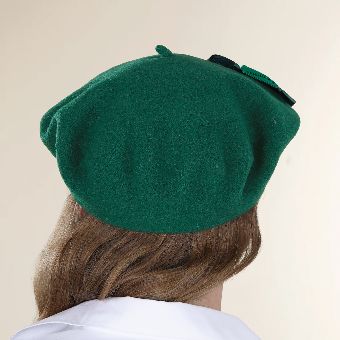 Charlotte Green Italian Wool Beret