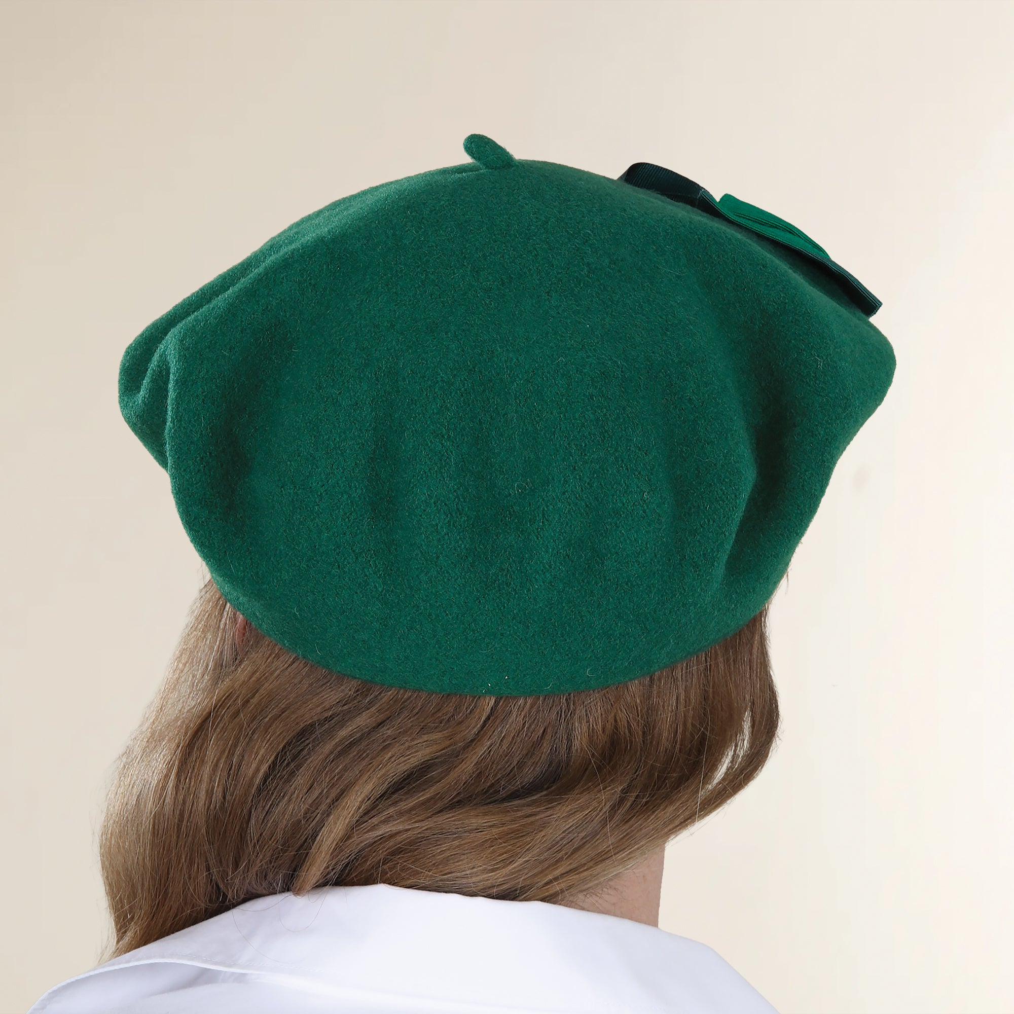 Charlotte Green Italian Wool Beret