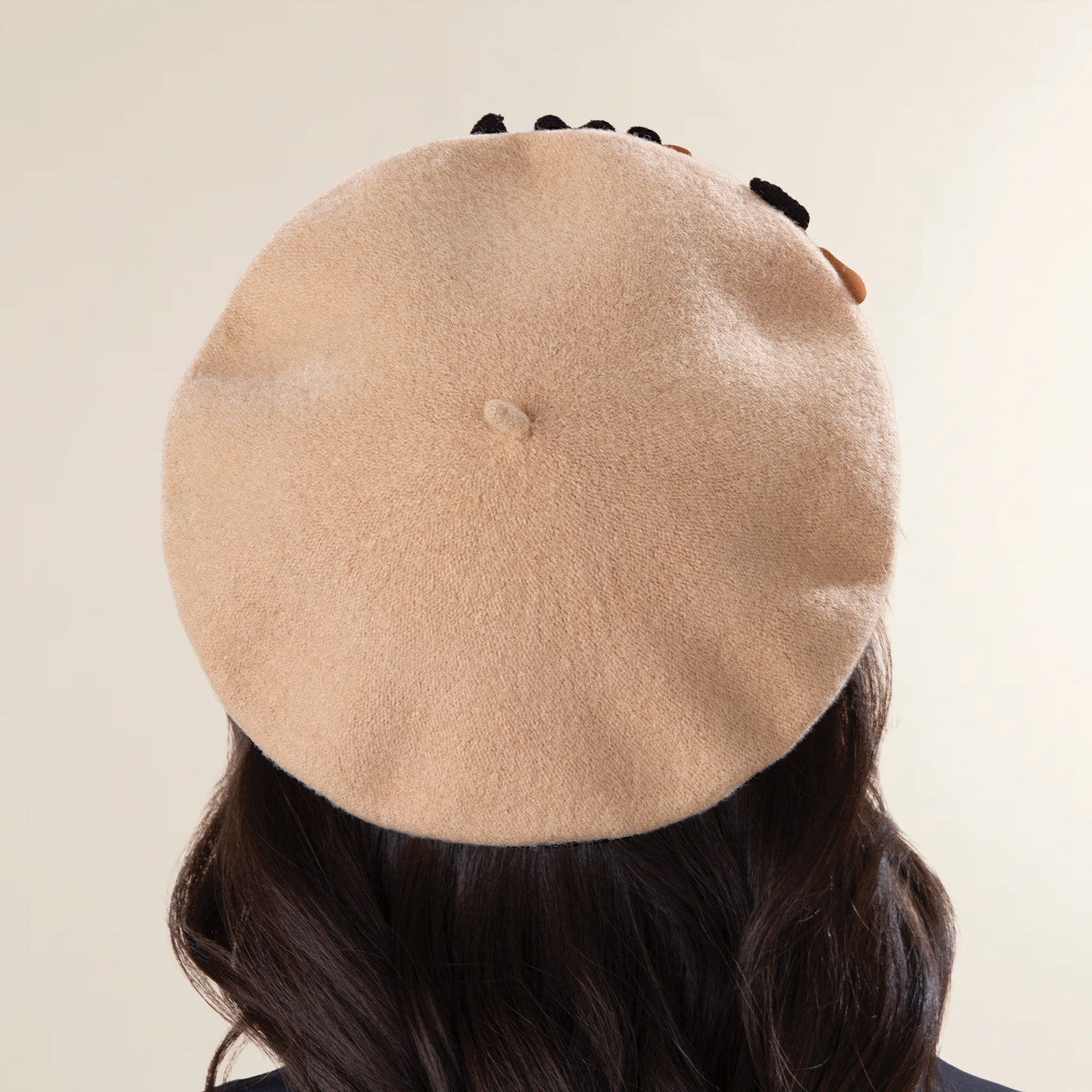 Elena Italian Wool Floral Beret