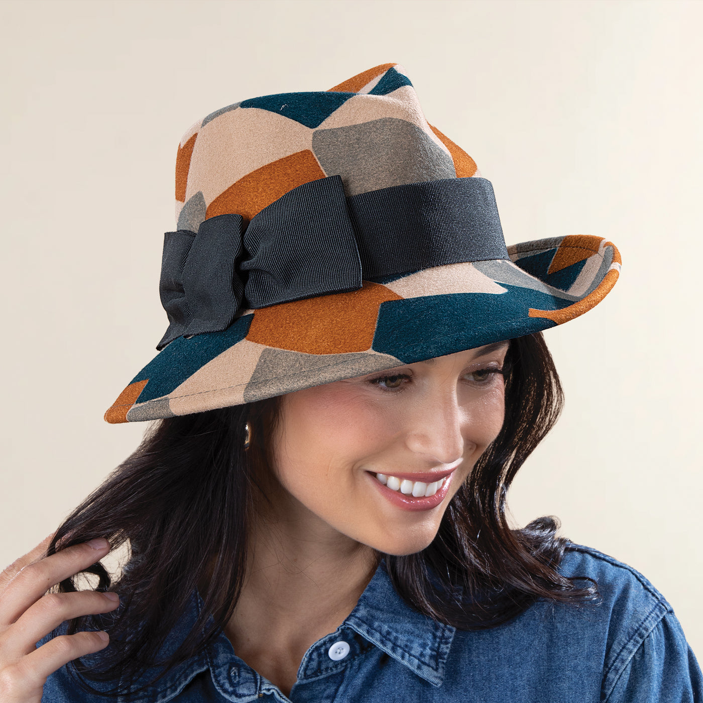Daniella Italian Wool Stained Glass Fedora (Preorder)